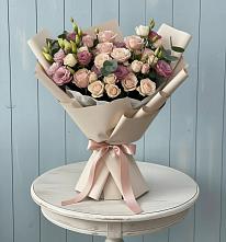 Букет цветов из:  Розы и Лизиантусы #REPLACE_PRED# Чесменке