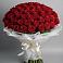 Букет 101 Красная роза Блэк Мэджик в Чесменке