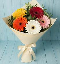Букет цветов из:  Герберы в Чесменке
