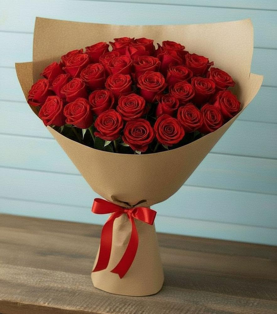 Букет Красные розы Милано в Чесменке