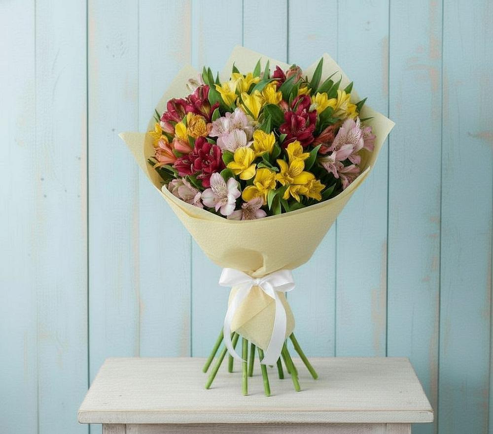 Букет цветов из: Альстромерии в Чесменке