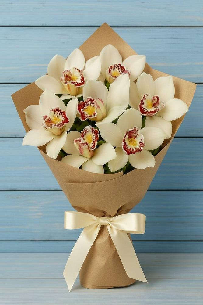 Букет цветов из: Орхидеи и Розы в Чесменке