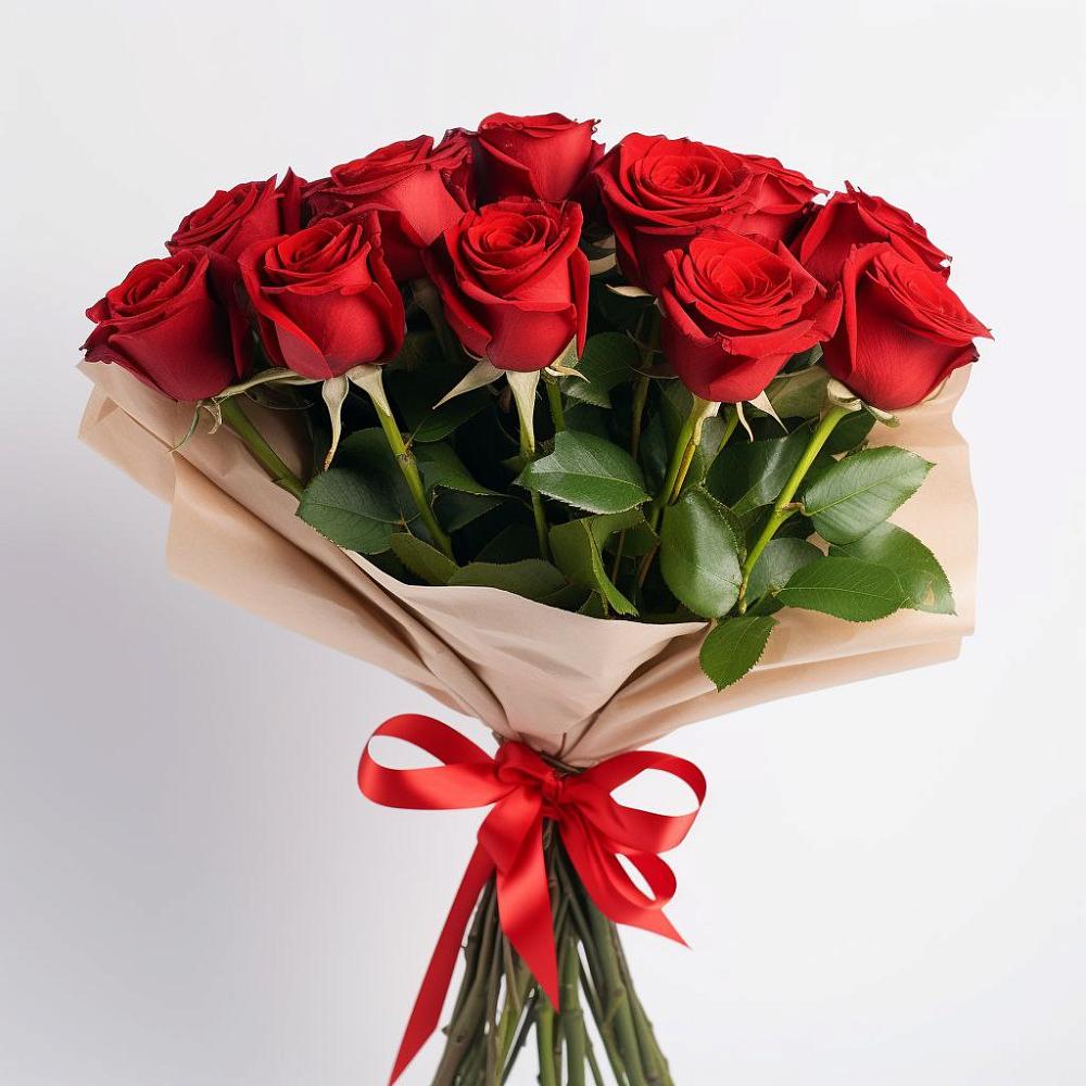 Букет 11 Красных роз Эдлесс Лав в Чесменке